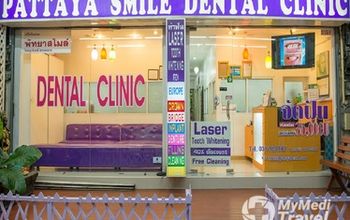 对比关于Pattaya Smile Dental Clinic - Chonburi提供的 位于 Bang Lamung牙科学的评论、价格和成本| M-PA-20