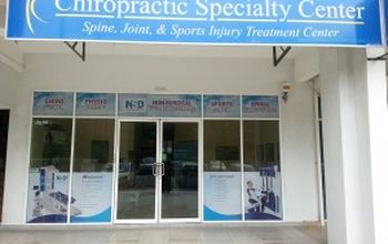 对比关于Chiropractic Specialty Center提供的 位于 雪兰莪州骨科学的评论、价格和成本| M-M2-110
